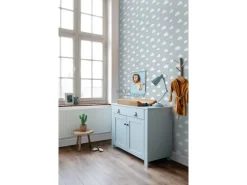ESTAhome Tapete Kleine Wolken 7386 Himmelblau 0.53 x 10.05 m