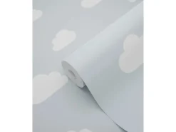 ESTAhome Tapete Kleine Wolken 7386 Himmelblau 0.53 x 10.05 m