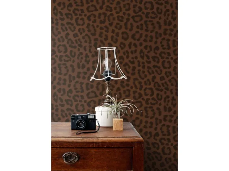 ESTAhome Tapete Leopardenmuster 53 cm x 10.05 m