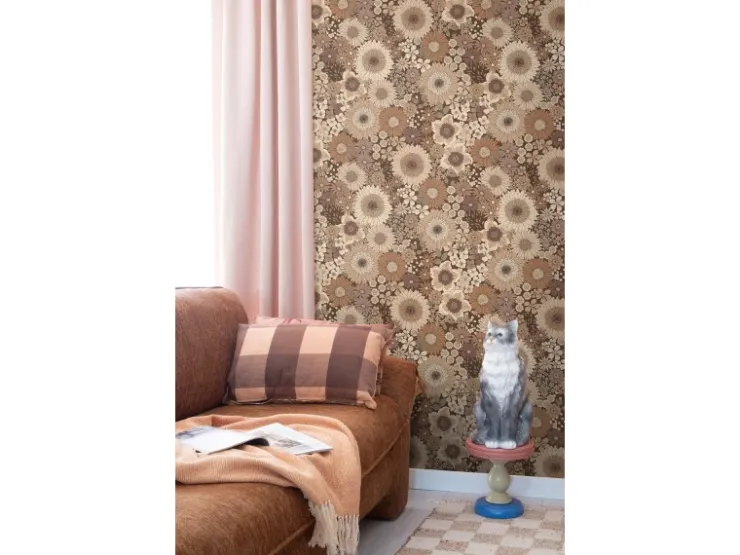 ESTAhome Tapete Retro Blumen 50 x 900 cm