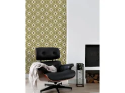 ESTAhome Tapete Retro-Ornamente Graugrün 50 x 900 cm 130987* Dekorative Tapeten
