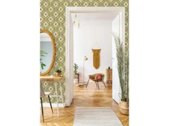 ESTAhome Tapete Retro-Ornamente Graugrün 50 x 900 cm 130987* Dekorative Tapeten