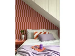ESTAhome Tapete Streifen und Rot 50 x 900 cm