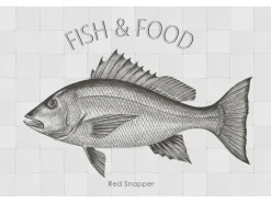 ESTAhome Wandtattoo Fisch Schwarz 145 x 97 cm 159033
