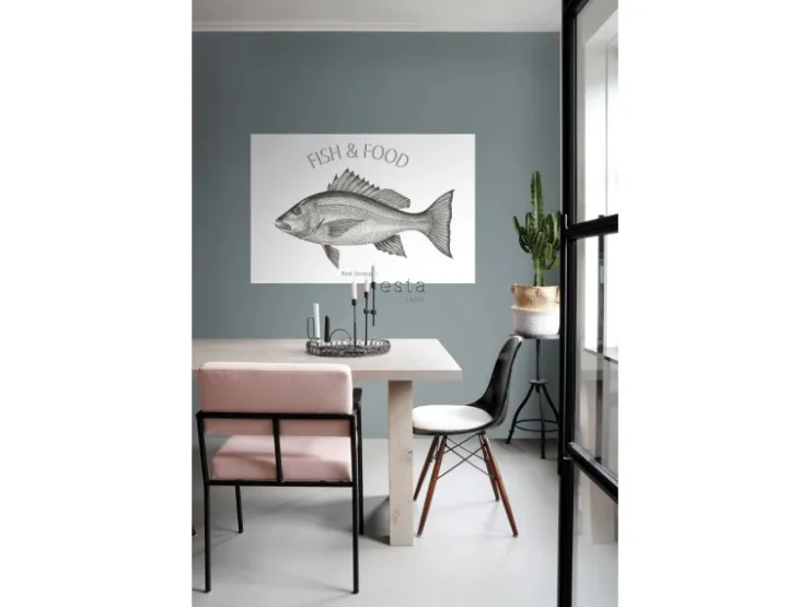 ESTAhome Wandtattoo Fisch Schwarz 145 x 97 cm 159043* Wandtattoos