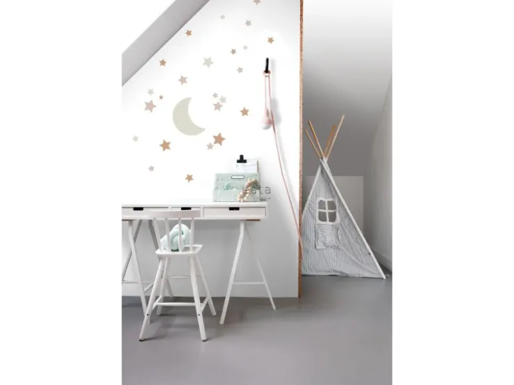 ESTAhome Wandtattoo Sternenhimmel Sandbraun und Terrakotta 47,5 cm x 66 cm 156110* Wandtattoos