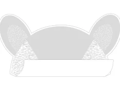ESTAhome Wandtattoo Tierköpfe Hellgrau 70 x 48 cm 158968