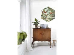 ESTAhome Wandtattoo Vögel Dschungelgrün 70 x 81 cm 158999* Wandtattoos