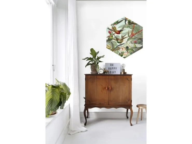 ESTAhome Wandtattoo Vögel Dschungelgrün 70 x 81 cm 158999* Wandtattoos