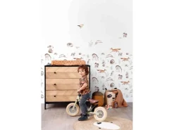 ESTAhome Wandtattoo Waldtiere Braun 33 cm x 47,5 cm 156116
