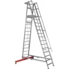 Euroline Premium 32777 Podestleiter Fahrbar 14 Stufen* Klapptritte