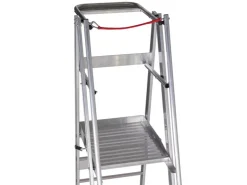 Euroline Premium 32777 Podestleiter Fahrbar 14 Stufen* Klapptritte
