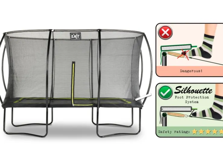 Exit Toys EXIT Silhouette Trampolin 244x366cm -* Leitern