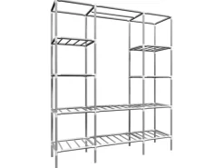 eyepower Breiter XXL Kleiderschrank 178 x 148 x 44,5 cm* Metallregale