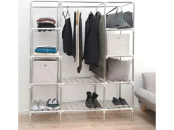 eyepower Breiter XXL Kleiderschrank 178 x 148 x 44,5 cm* Metallregale