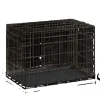 Feandrea Hundekäfig 92,5 cm x 57,5 cm x 64 cm Schwarz* Hundebedarf