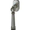 Alpertec Fenstergriff "Mount Blance" 4 cm Stift Stahlgrau-Geschwärzt