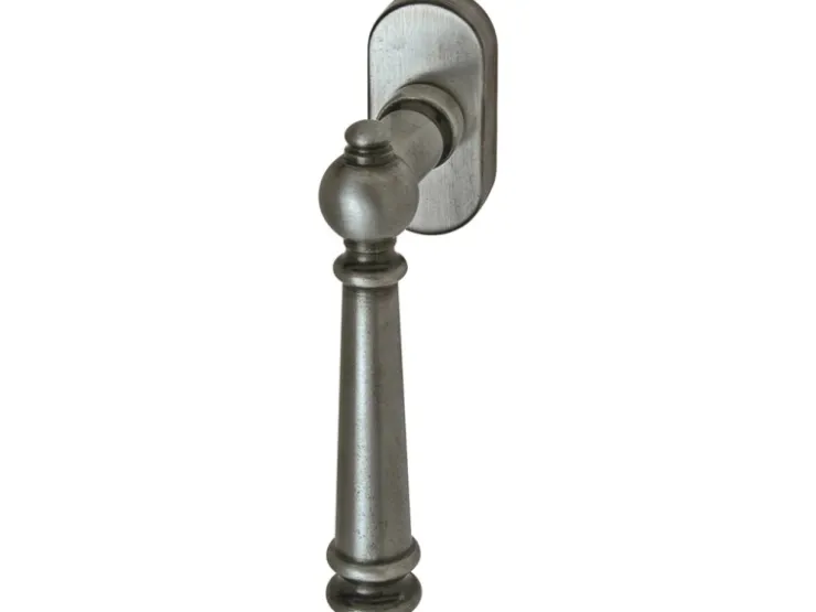 Alpertec Fenstergriff "Mount Blance" 4 cm Stift Stahlgrau-Geschwärzt
