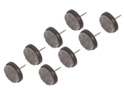 Filzgleiter mit Stift Ø 24 mm 8 Stück Schwarz* Stühle