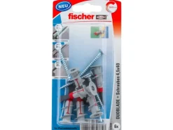 Fischer Gipskartondübel Duoblade S K mit Spanplattenschraube je 6 Stück* Gardinenstangen