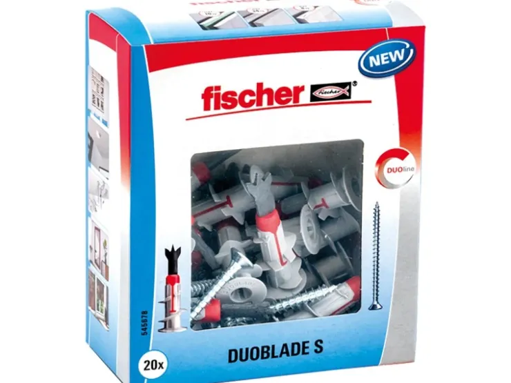 Fischer Gipskartondübel Duoblade S mit Spanplattenschraube je 20 Stück* Gardinenstangen