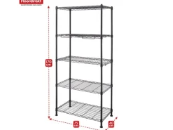 Floordirekt Gitterregal Taranaki Metallregal Entnehmbare Ablagen 75 x 40 x 170 cm* Metallregale