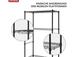 Floordirekt Gitterregal Taranaki Metallregal Entnehmbare Ablagen 75 x 40 x 170 cm* Metallregale