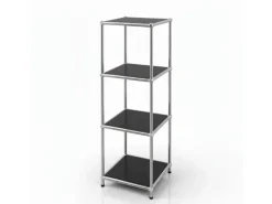 Floordirekt Metallregal Concept Epure MK-005 Verchromt 30 x 30 x 89 cm* Metallregale