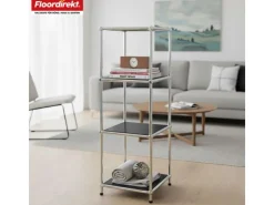 Floordirekt Metallregal Concept Epure MK-005 Verchromt 30 x 30 x 89 cm* Metallregale
