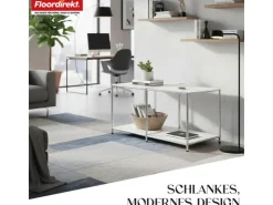 Floordirekt Metallregal Concept Epure MK-016 Sideboard 78 x 40 x 46 cm* Regale Schwarz|Regal Weiß