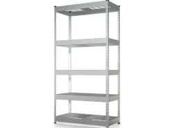 Floordirekt Schwerlastregal Yukon Rivet 5 Böden 180 x 90 x 45 cm* Schwerlastregal