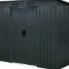 Floraworld Metall-Gerätehaus Anthrazit 2,69 m²* Aufbewahrung