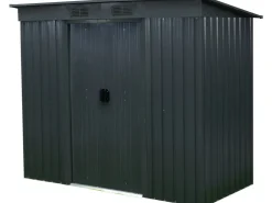 Floraworld Metall-Gerätehaus Anthrazit 2,69 m²* Aufbewahrung