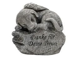 FlowerPower Flower Power Grabdekoration Memoria Hund und Katze auf Stein 2-fach Sortiert* Kerzen