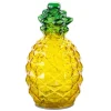 FlowerPower Deko Ananas Pinya mit LED 9,5 cm x 17 cm Gelb-Grün