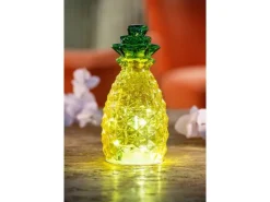 FlowerPower Deko-Ananas mit LED Ø 11,5 cm x 23 cm Gelb* Dekorative Figuren