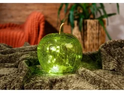 FlowerPower Deko-Apfel Pomo mit LED Ø 16,5 cm x 20,5 cm
