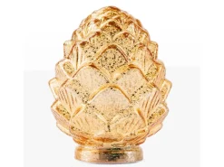 FlowerPower LED-Deko-Zapfen Pine Gold