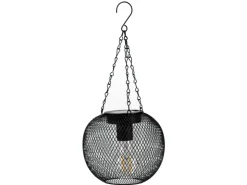FlowerPower LED-Hängeleuchte Nina 2er-Set Ø 14,5 cm Schwarz