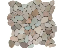 Flusskiesel Toscana Matt flat 30 cm x 30 cm* Mosaik