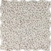 Flusskiesel White Matt 30,5 cm x 30,5 cm* Mosaik