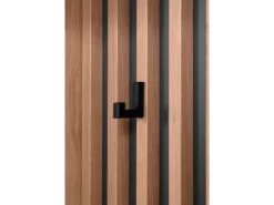 Furn.Design Garderobe Eiche Artisan und Grau 80 cm 3D Lamelle Industrial Madem