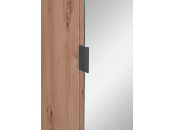 Furn.Design Garderobe Eiche Artisan und Grau 80 cm 3D Lamelle Industrial Madem