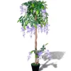 furnicato Künstliche Glyzinie mit Topf 120 cm