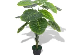 furnicato Künstliche Taro Pflanze mit Topf 85 cm Grün* Kunstpflanzen