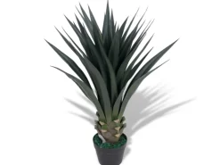 furnicato Künstliche Yucca-Pflanze mit Topf 85 cm Grün