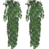 furnicato Künstlicher Efeu Grün 90 cm 2 Stück* Kunstpflanzen