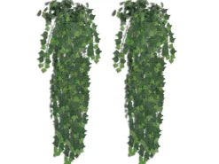 furnicato Künstlicher Efeu Grün 90 cm 2 Stück* Kunstpflanzen
