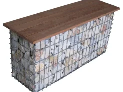 Gabiona Gabionenbank 105 cm x 50 cm x 30 cm Maschenweite 5 cm x 5 cm Cumaru* Sitzbänke