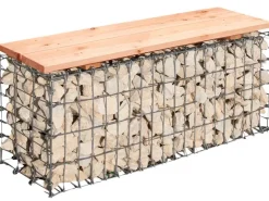 Bellissa Gabionen-Gartenbank 100 cm x 46 cm x 30 cm* Sitzbänke